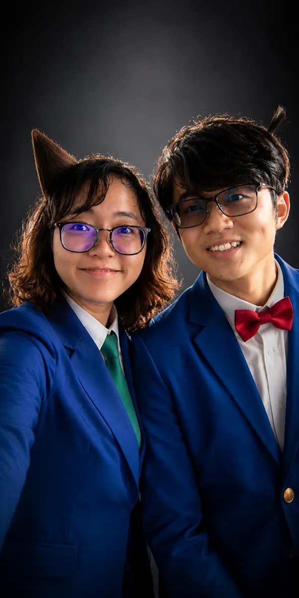 Generated Image Pro anime couple cosplay variation