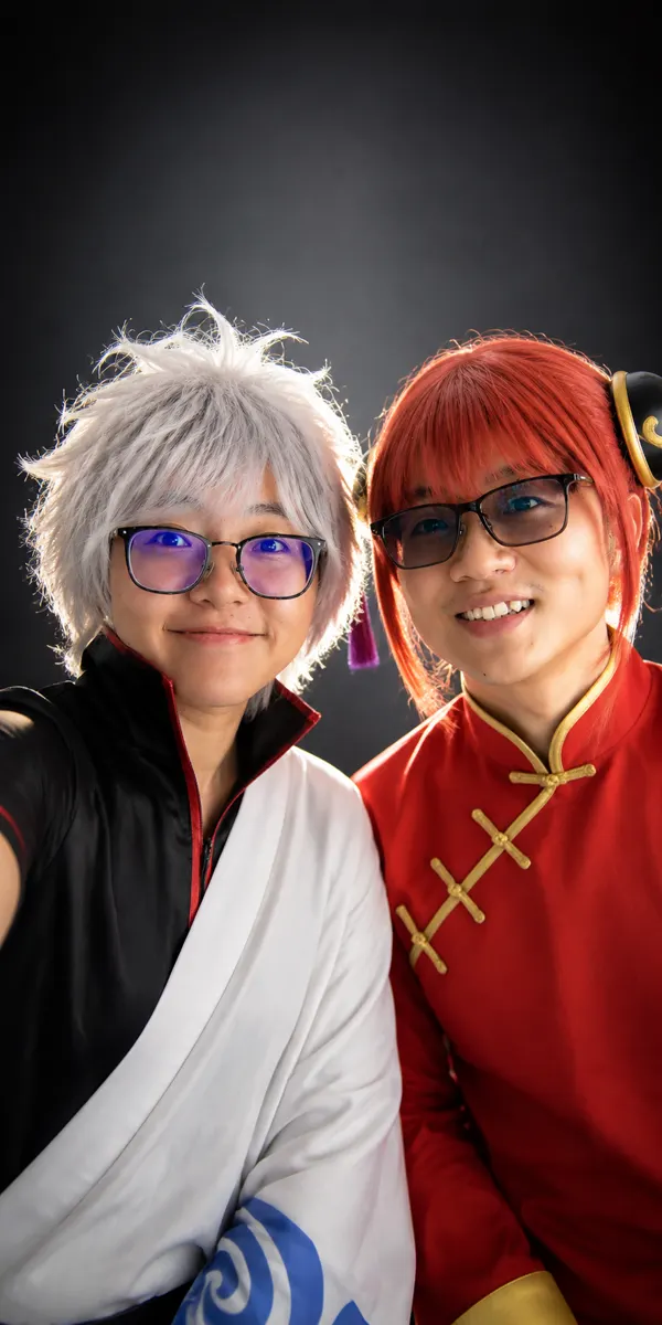 Generated Image Pro anime couple cosplay variation