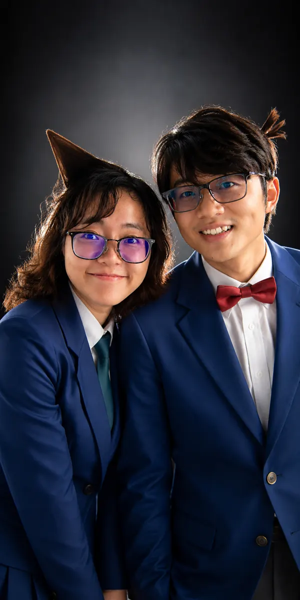 Generated Image Pro anime couple cosplay variation